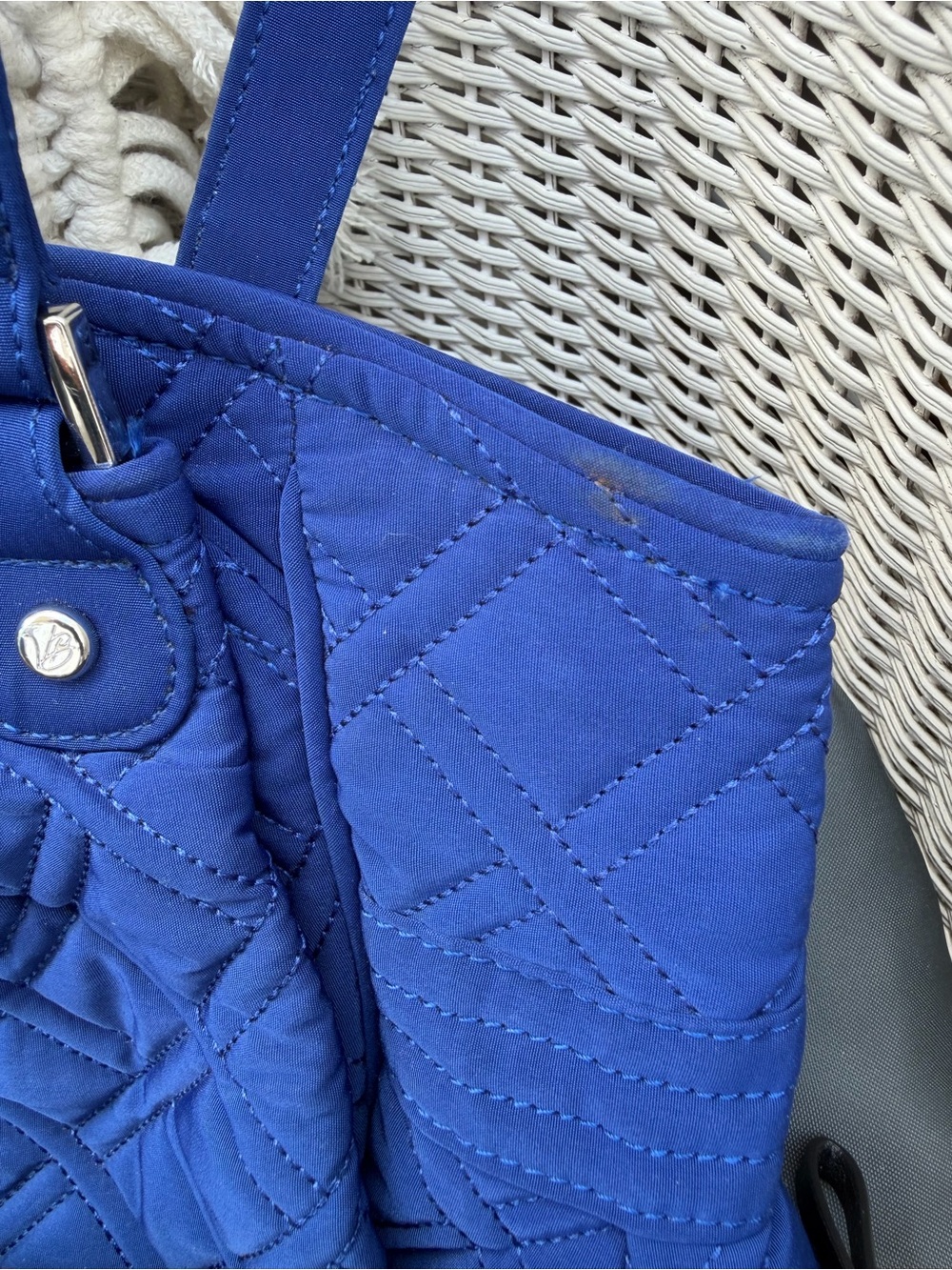 Vera Bradley Quilted Tote Set in Red, Blue, Purple & Black - Picture 2 of 5